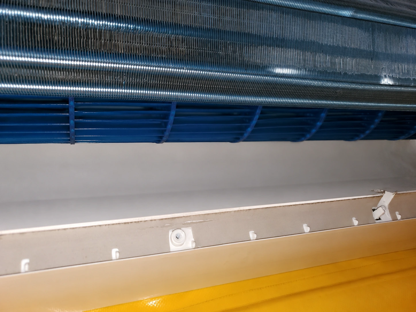 Turbine de climatiseur propre après nettoyage
