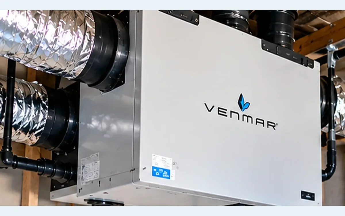 Appareil échangeur d’air Venmar installé dans un local technique